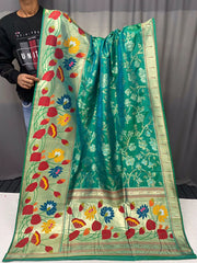 Paithani Soft Silk 3D Traditional Design Saree