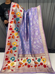 Paithani Soft Silk 3D Traditional Design Saree