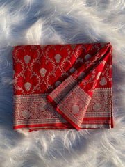 Banarasi Mushro Satin Silk Zari Weaving Saree