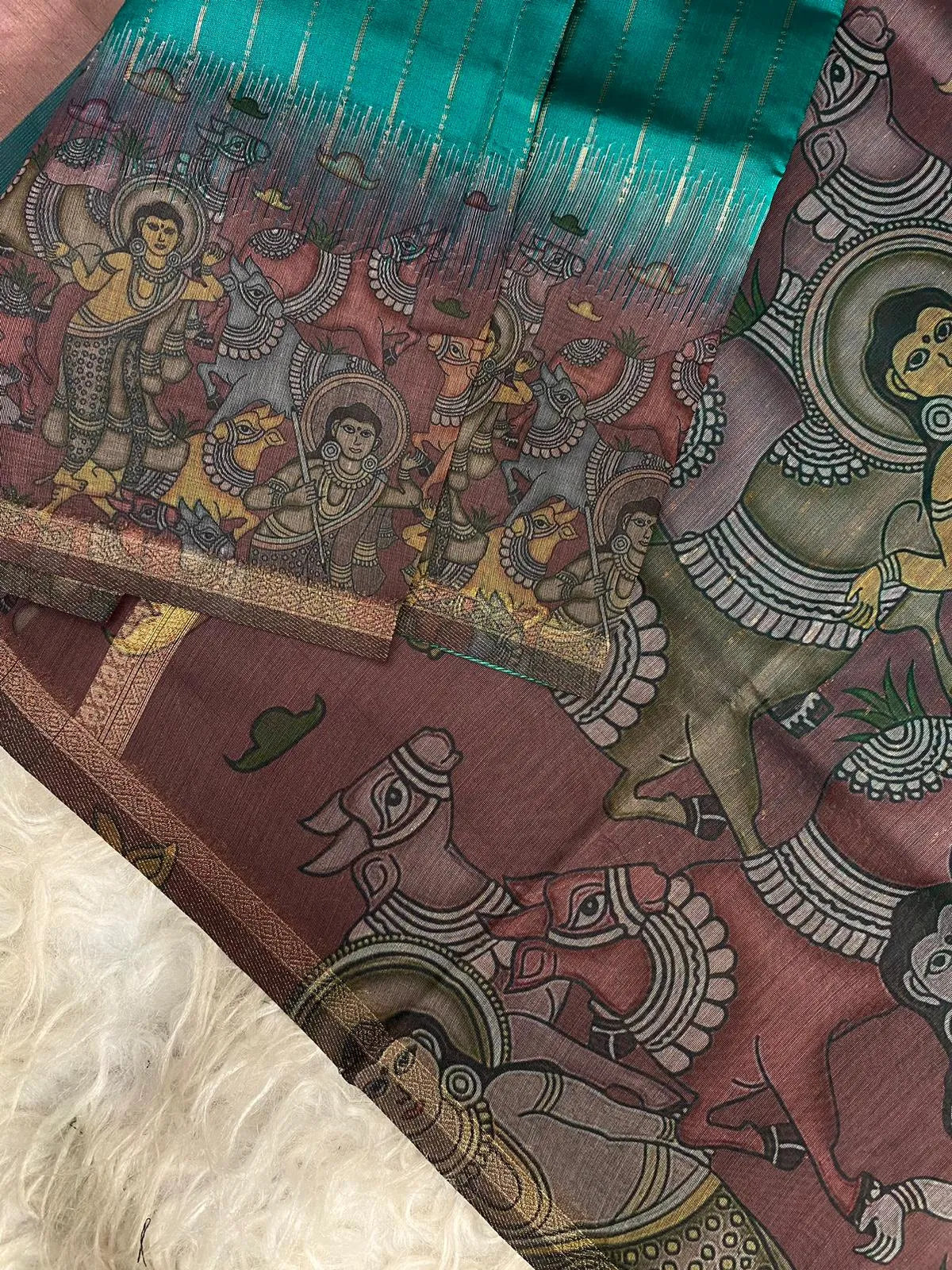 Soft Chanderi Silk Digital Printed Saree