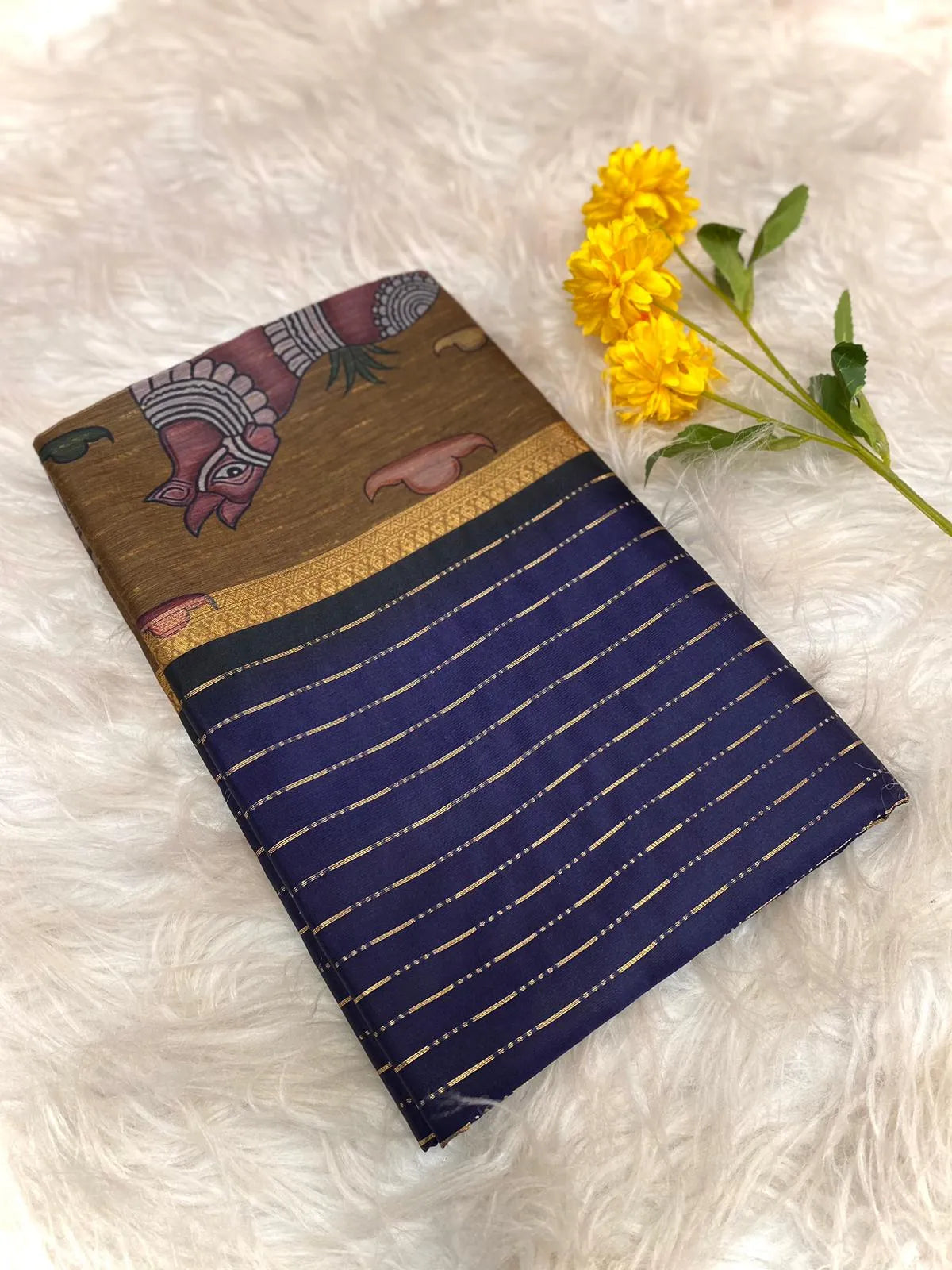 Soft Chanderi Silk Digital Printed Saree