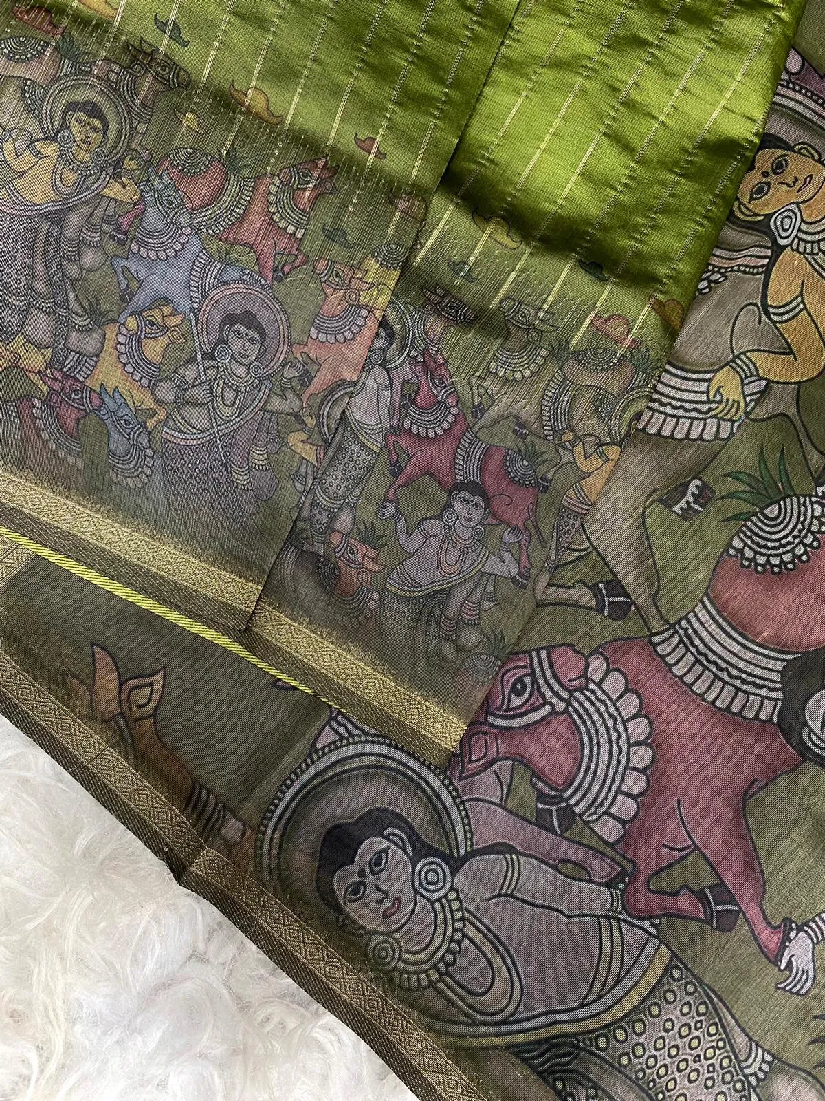 Soft Chanderi Silk Digital Printed Saree