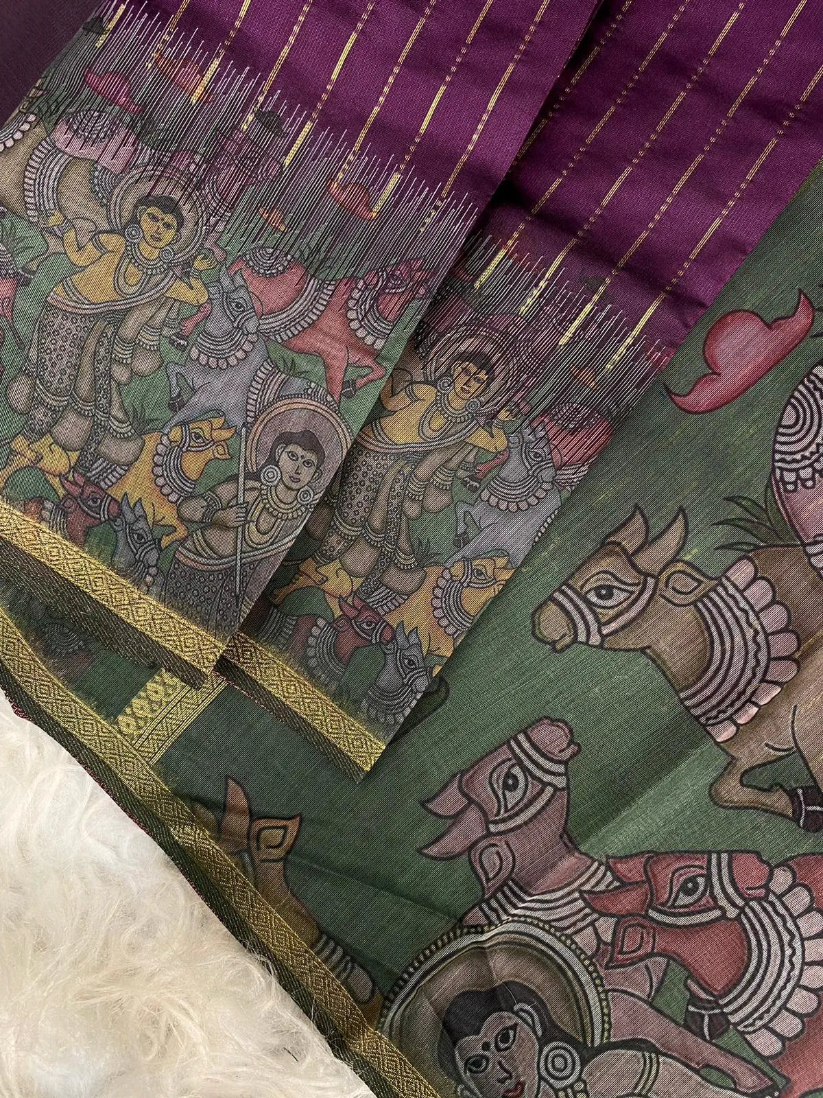 Soft Chanderi Silk Digital Printed Saree