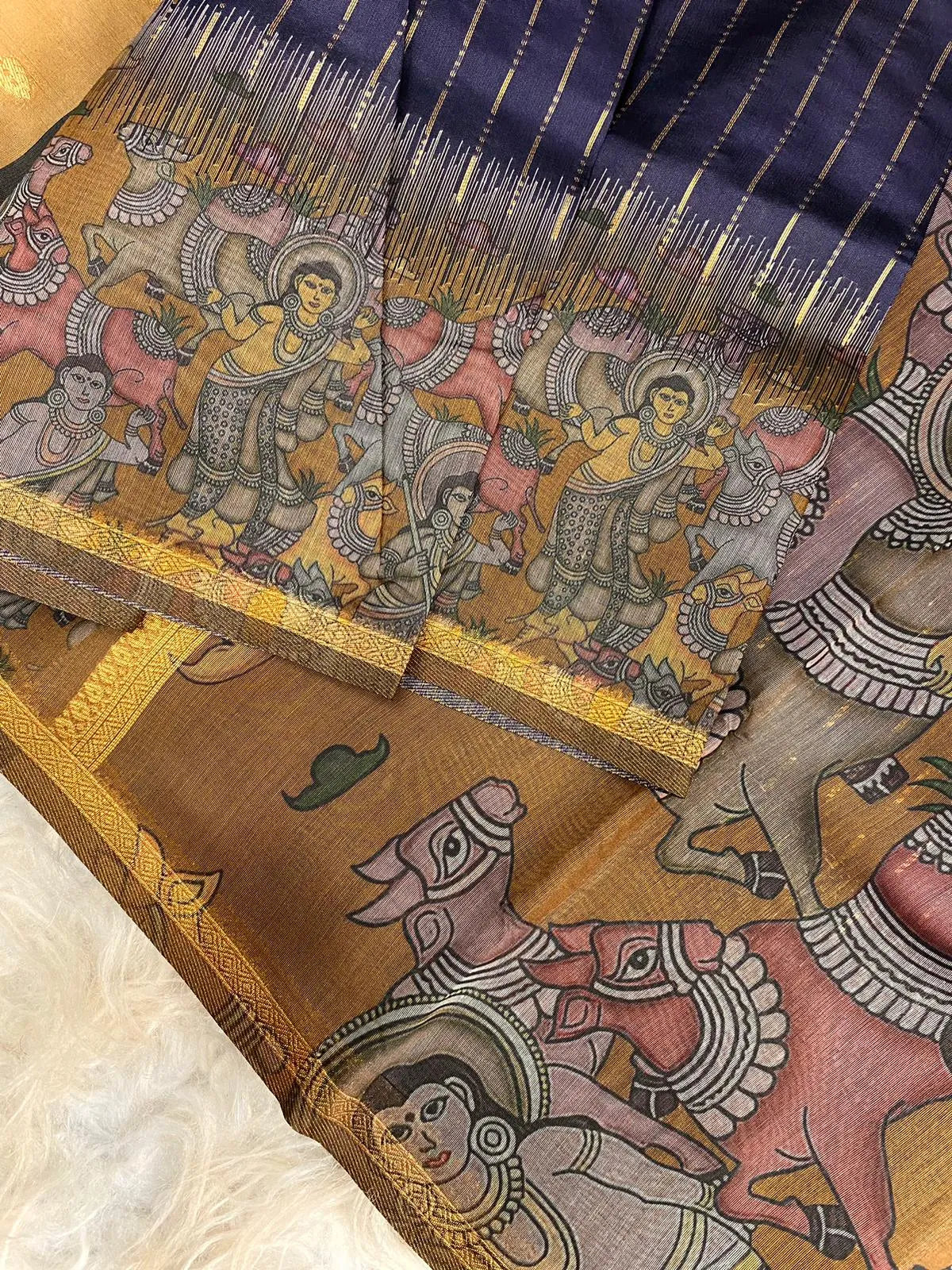 Soft Chanderi Silk Digital Printed Saree