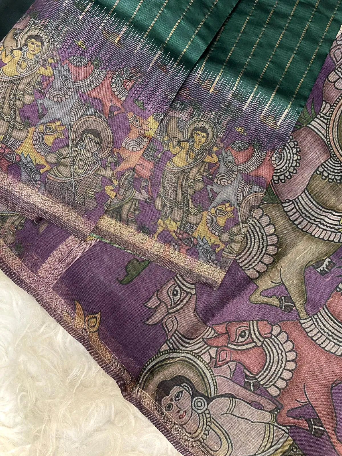 Soft Chanderi Silk Digital Printed Saree