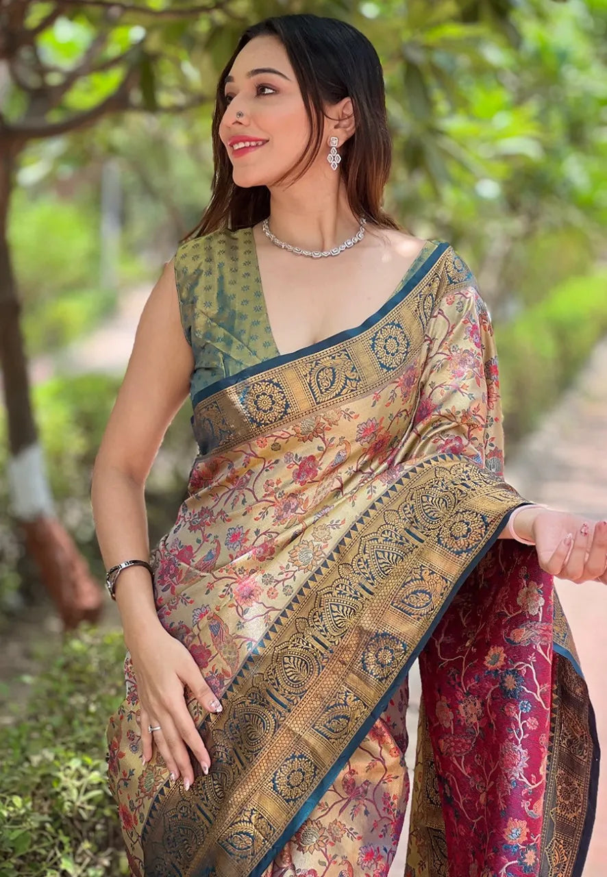 Dharmavaram Silk Rich Saree