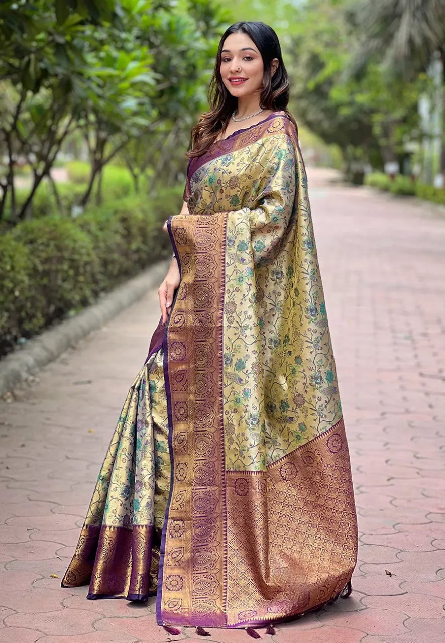 Dharmavaram Silk Rich Saree