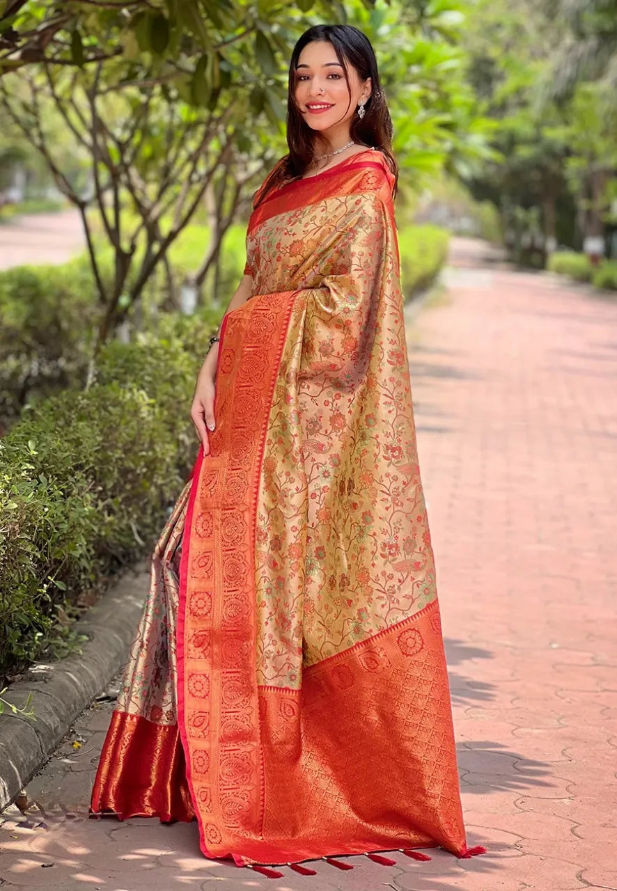 Dharmavaram Silk Rich Saree
