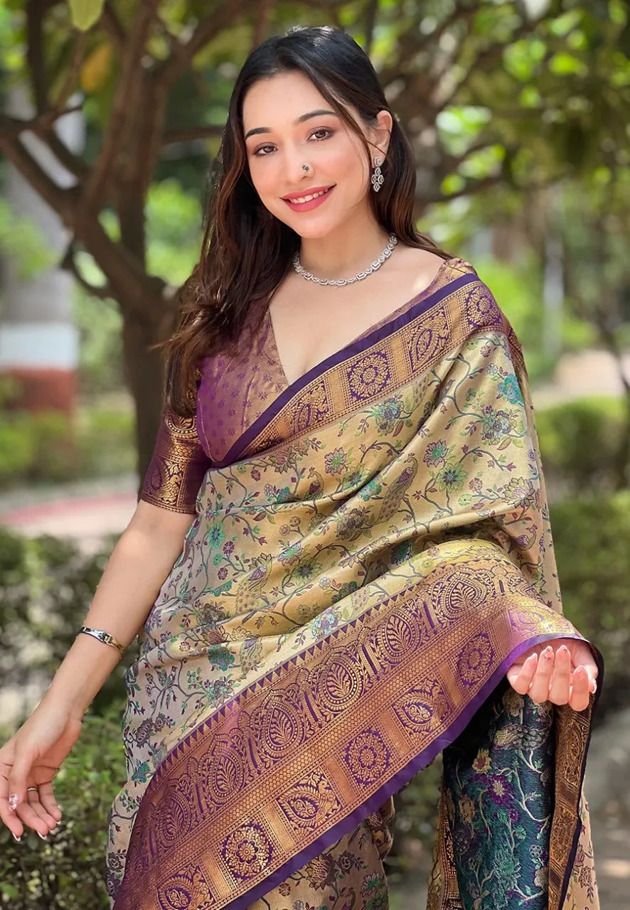 Dharmavaram Silk Rich Saree