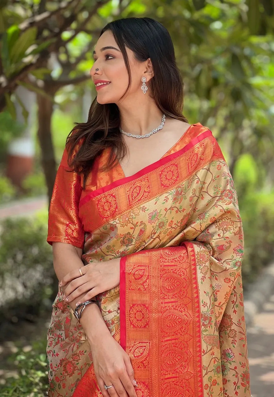 Dharmavaram Silk Rich Saree