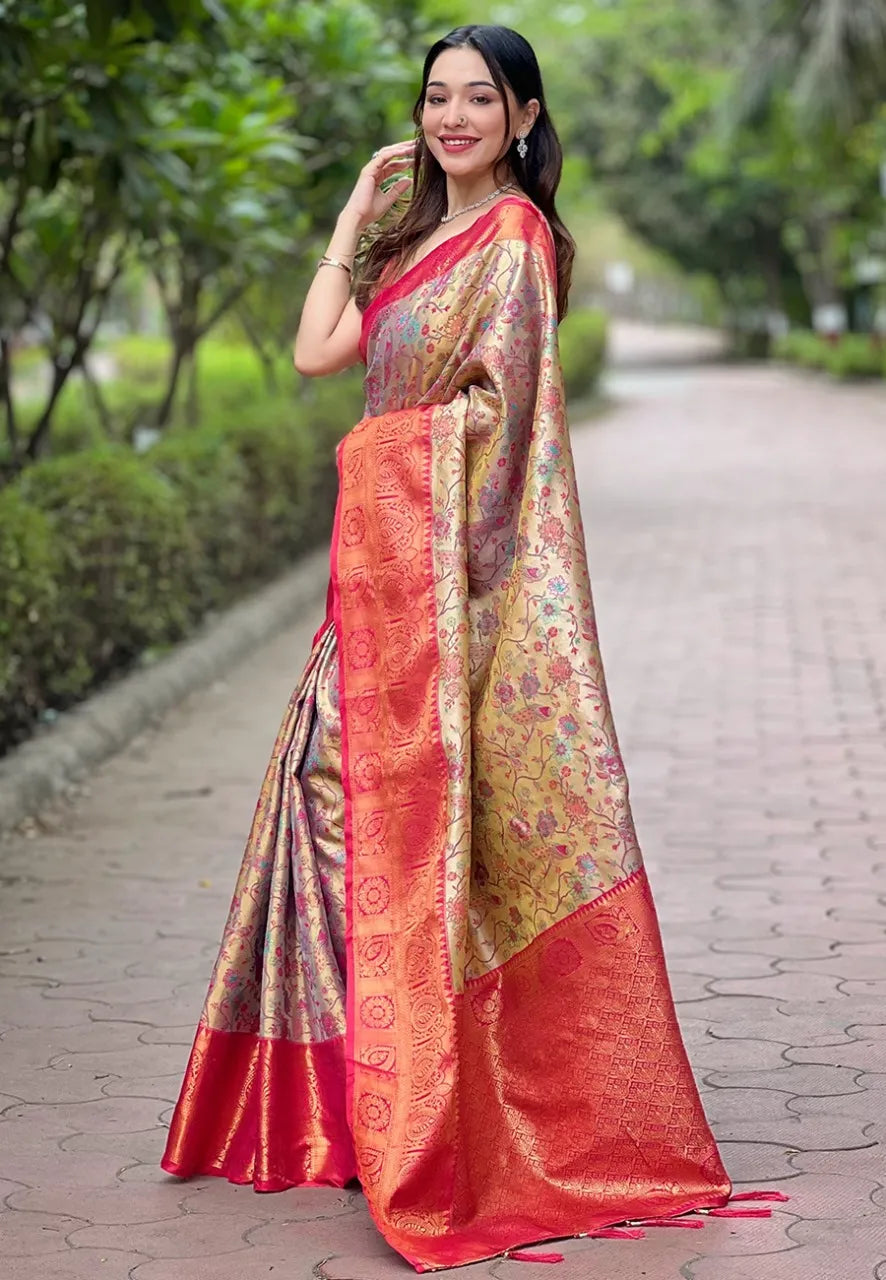 Dharmavaram Silk Rich Saree