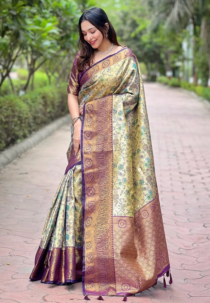 Dharmavaram Silk Rich Saree