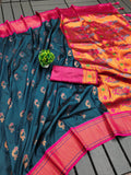 Designer Paithani Nath Paithani Saree