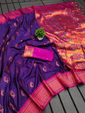 Designer Paithani Nath Paithani Saree