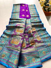 Banarasi Intricate Color Thread Saree