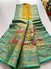 Banarasi Intricate Color Thread Saree