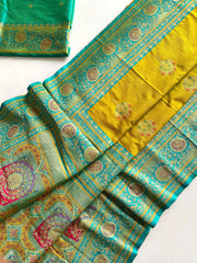 Banarasi Intricate Color Thread Saree