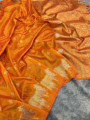 Moonga Silk Nandi Border Banarasi Saree