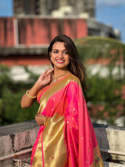 Peacock Soft Silk Wedding Paithani Saree