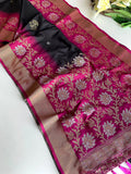 Dual Tone Contrast Pallu Designer Saree