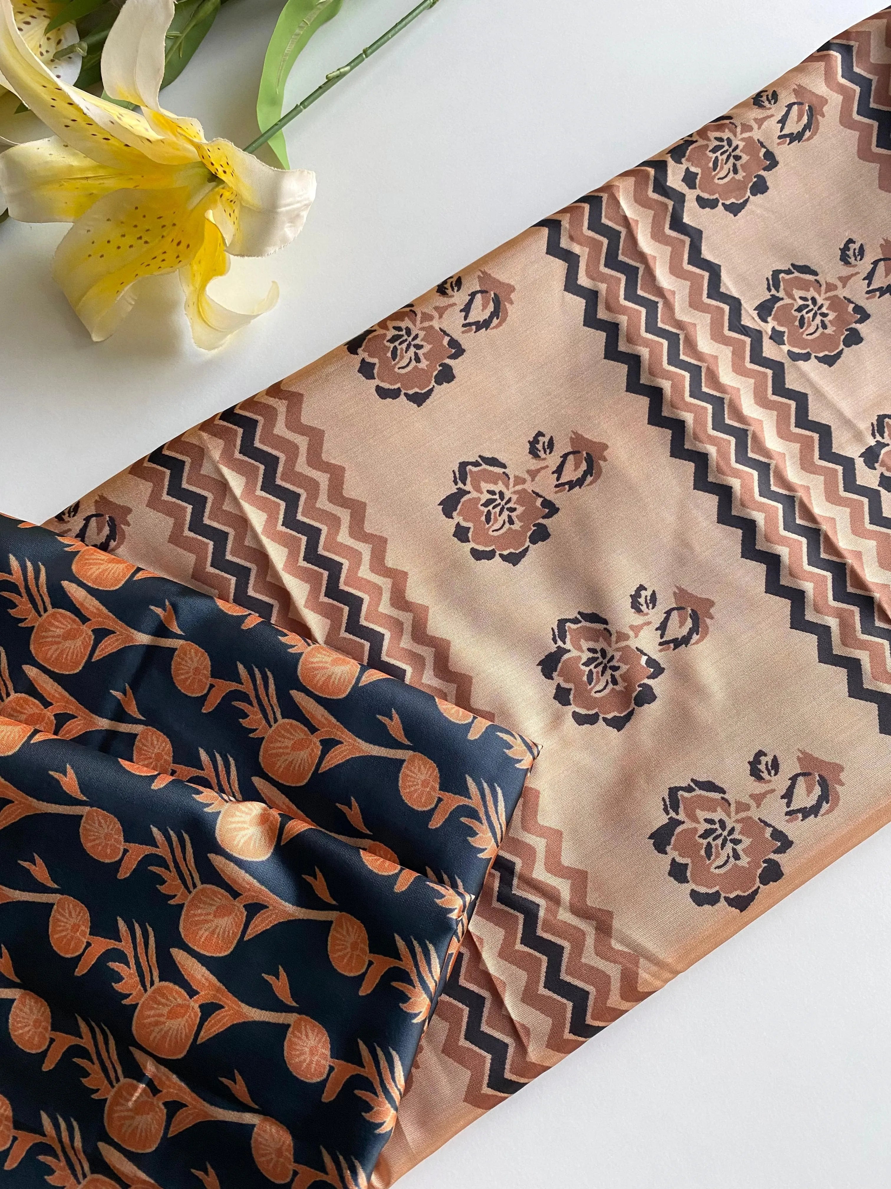 Dola Viscose Digital Printed Kalamkari Saree
