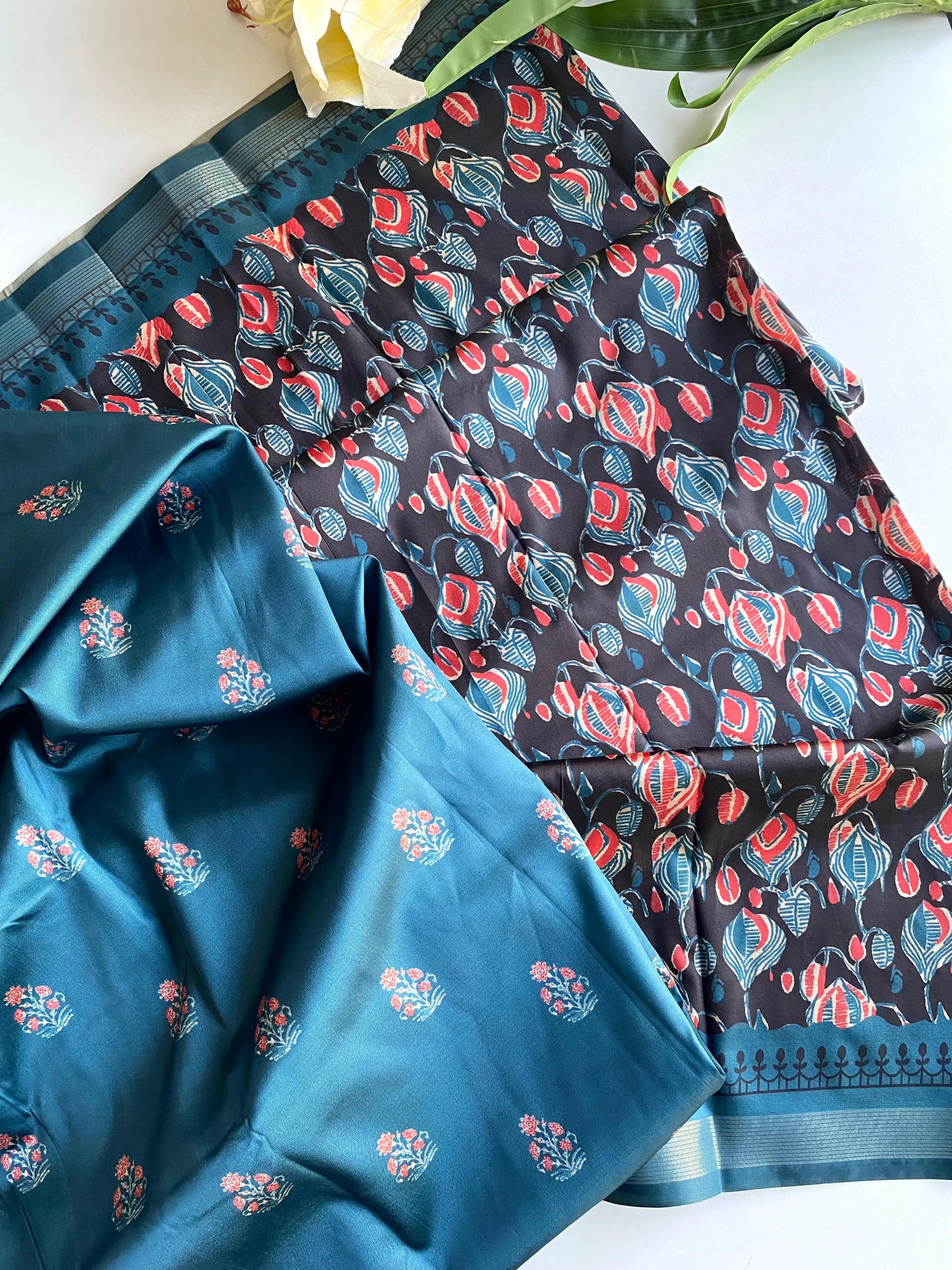 Dola Viscose Digital Printed Kalamkari Saree
