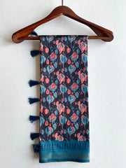 Dola Viscose Digital Printed Kalamkari Saree