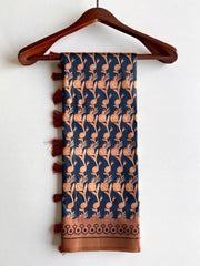 Dola Viscose Digital Printed Kalamkari Saree