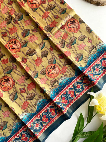 Dola Viscose Digital Printed Pichwai Saree