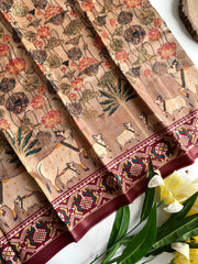 Dola Viscose Digital Printed Pichwai Saree