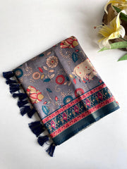 Dola Viscose Digital Printed Pichwai Saree