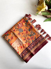 Dola Viscose Digital Printed Pichwai Saree
