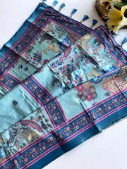 Dola Viscose Digital Printed Kalamkari Saree