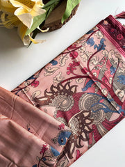 Dola Viscose Digital Printed Kalamkari Saree