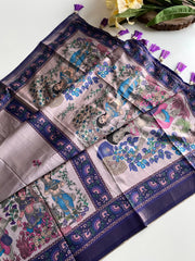 Dola Viscose Digital Printed Kalamkari Saree
