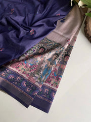 Dola Viscose Digital Printed Kalamkari Saree