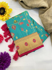 Peacock Jaal Soft Silk Paithani