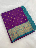 Soft Silk Ganraya Motif Paithani Saree
