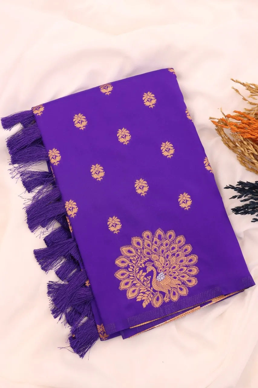 Soft Moonga Silk Banarasi Zari Woven Saree