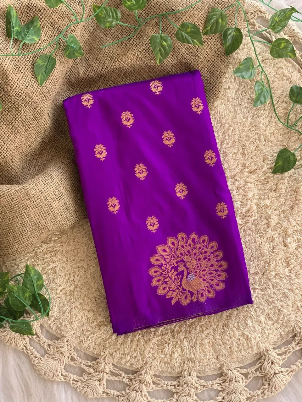 Soft Moonga Silk Banarasi Zari Woven Saree