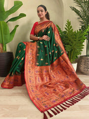 Paithani Silk Meenakari Soft Silk Saree