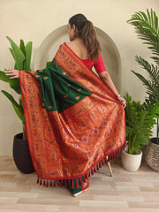 Paithani Silk Meenakari Soft Silk Saree
