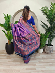 Paithani Silk Meenakari Soft Silk Saree