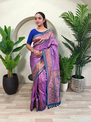 Paithani Silk Meenakari Soft Silk Saree