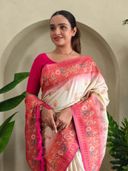 Paithani Silk Meenakari Soft Silk Saree
