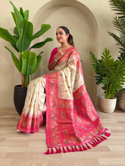 Paithani Silk Meenakari Soft Silk Saree
