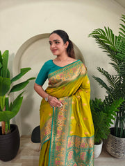 Paithani Silk Meenakari Soft Silk Saree
