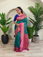 Paithani Silk Meenakari Soft Silk Saree