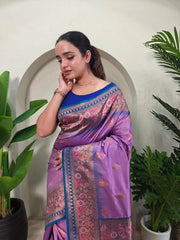 Paithani Silk Meenakari Soft Silk Saree