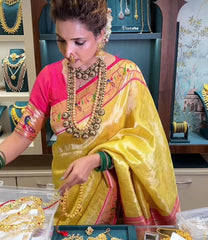 Tissue Silk Rich Maharani Border Saree